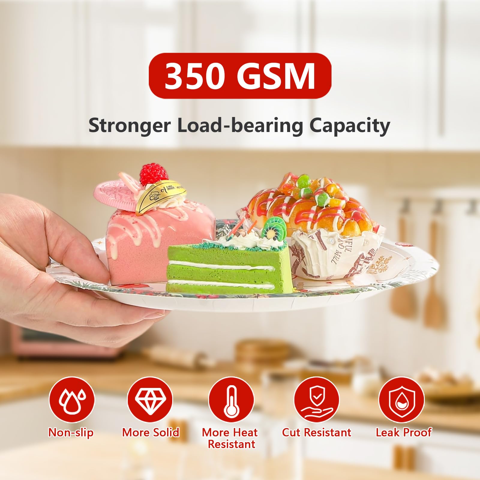 96 Pcs Xmas Baby Shower Party Plates and Napkins - Grencian