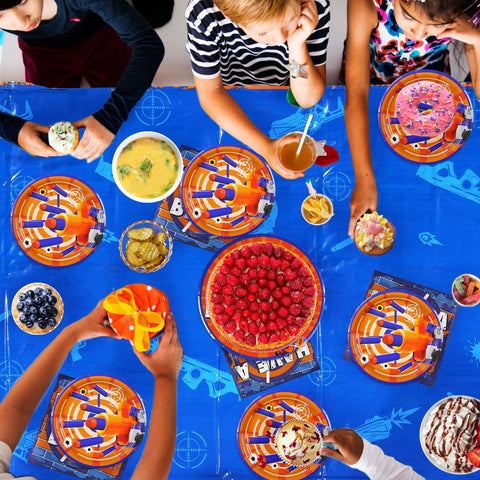 98 Pcs Dart War Party Plates Napkins Tablecloths - Grencian