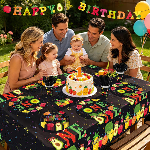 Dancing Fruit 1st Birthday Party Supplies 171 Pcs for Baby