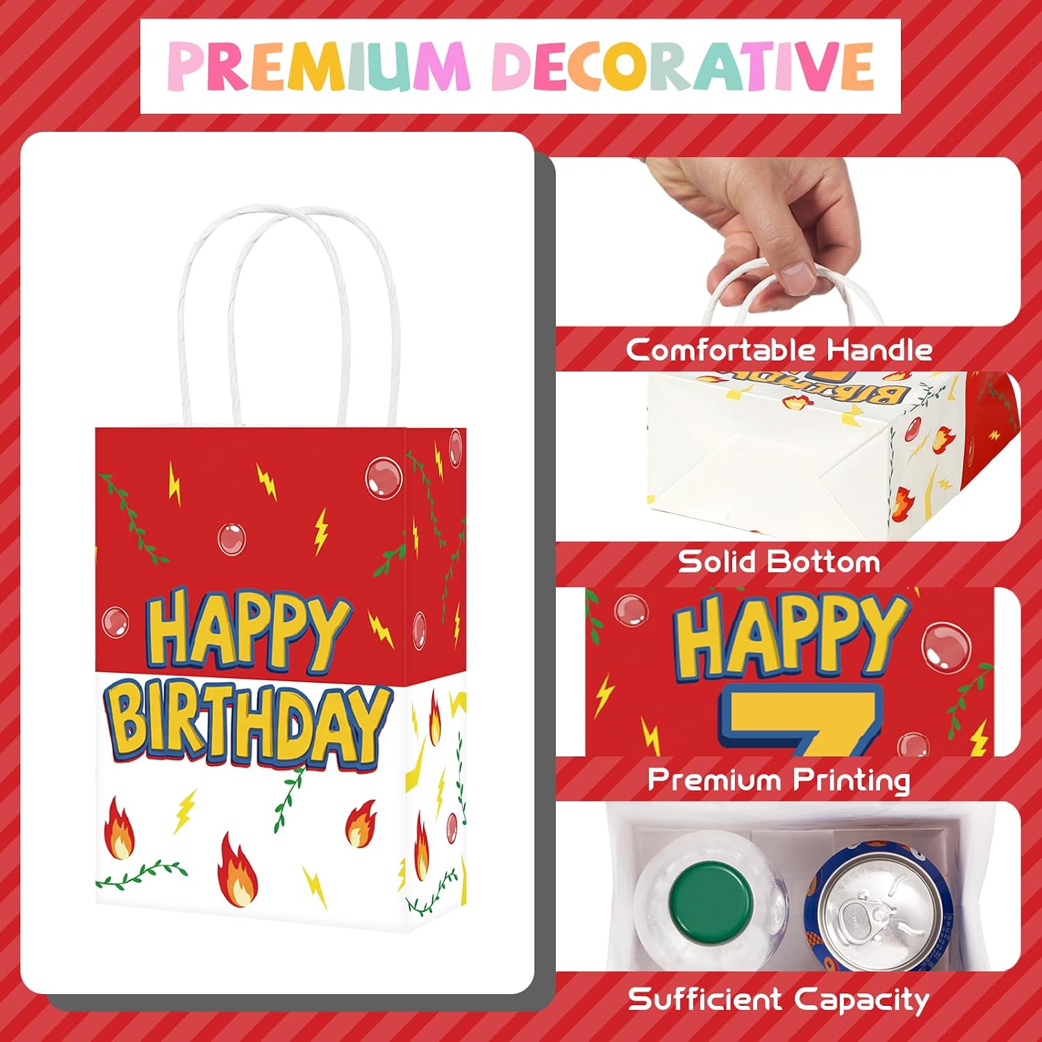 Animation themed party favor bags 7th birthday