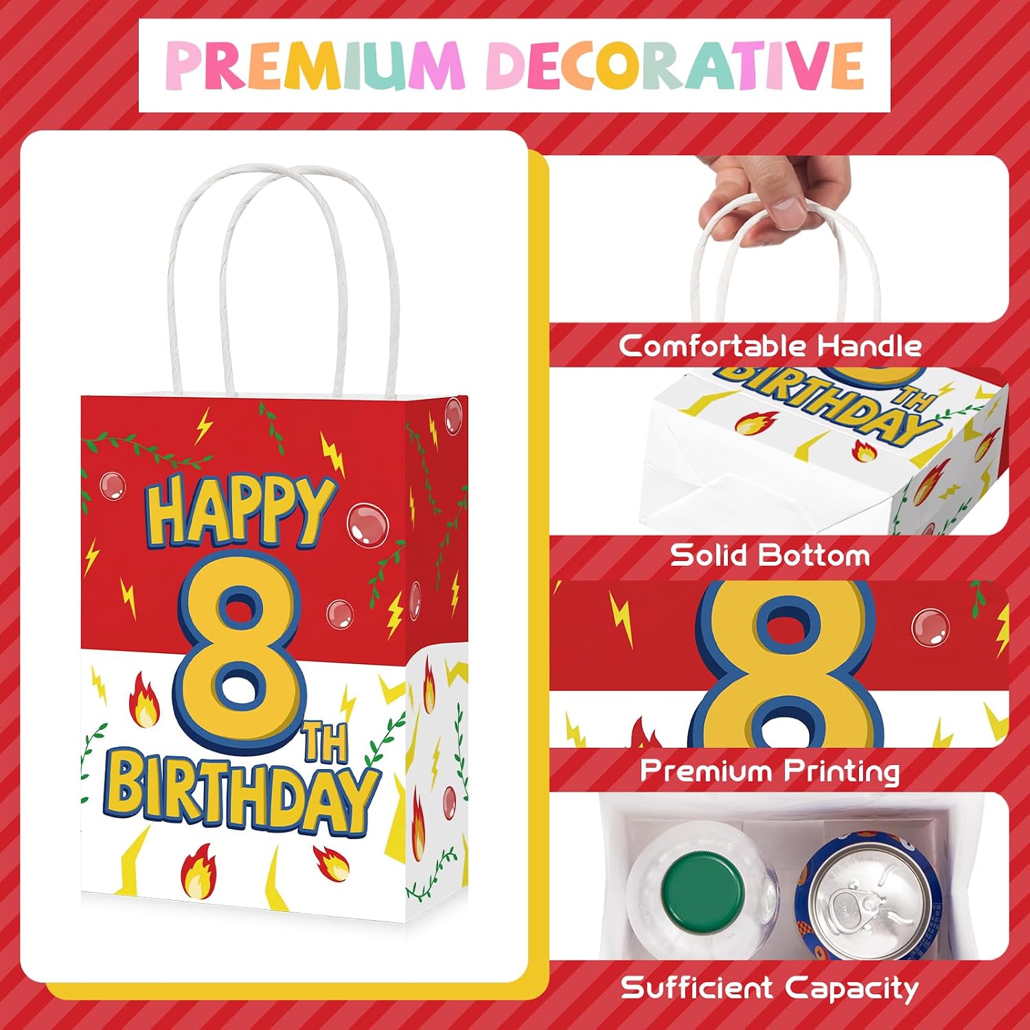Animation themed party favor bags 8th birthday