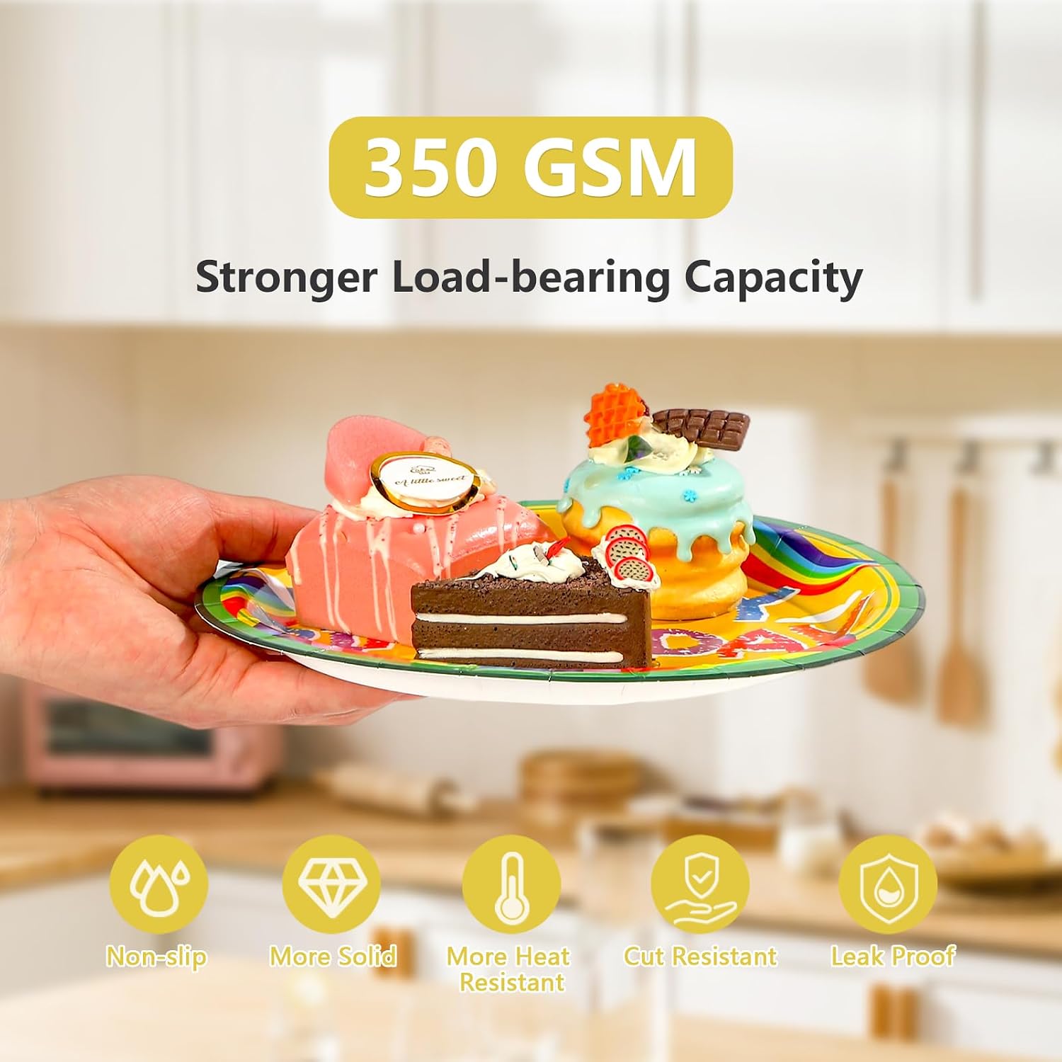 Back to School Crayon Birthday Plates & Napkins - 96 Pcs image 4