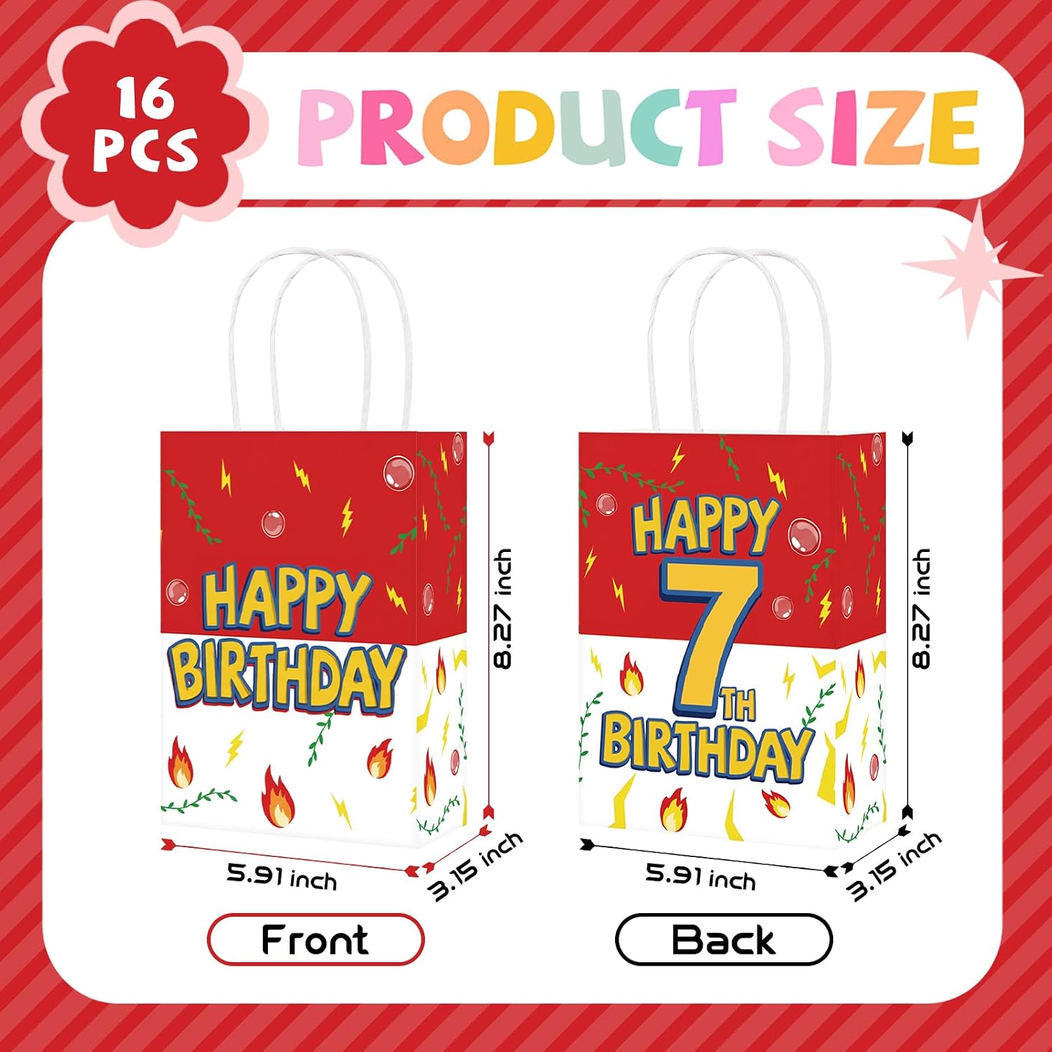 Cartoon characters birthday goodie bags kids