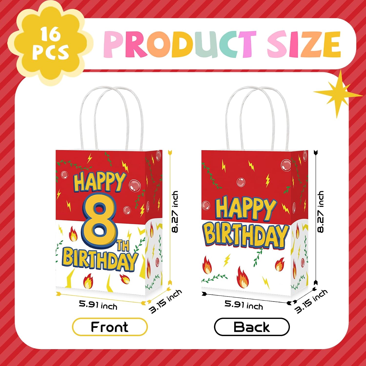 Cartoon characters birthday goodie bags kids
