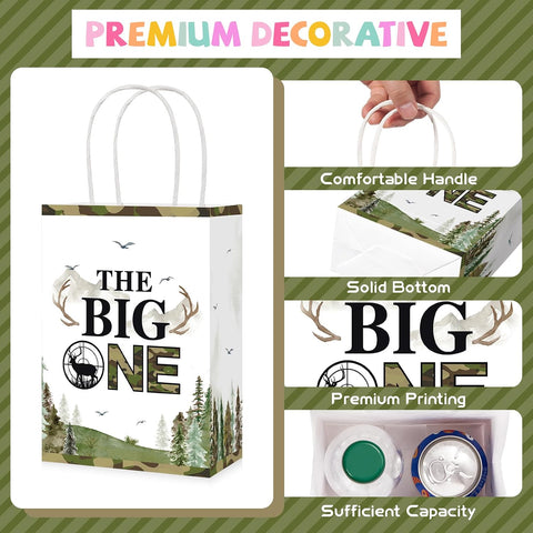 Deer camo birthday goodie bags hunting theme