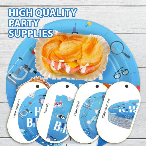 Eye Doctor Birthday Plates & Napkins - 96 Pcs - view 6