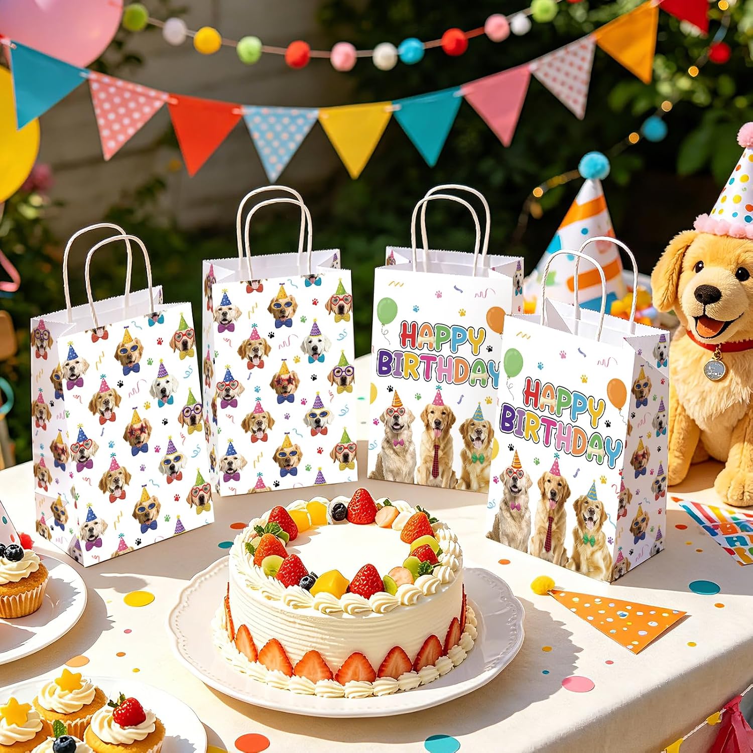 Golden retriever birthday party supplies