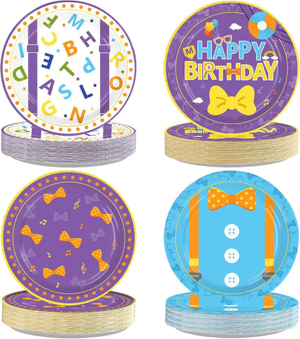 English teacher cartoon themed disposable paper plates 7 inch