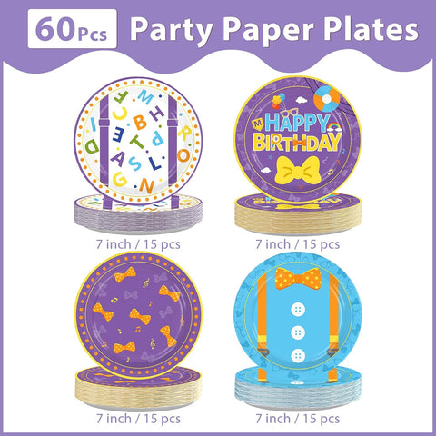 English teacher cartoon themed disposable paper plates 7 inch view 2