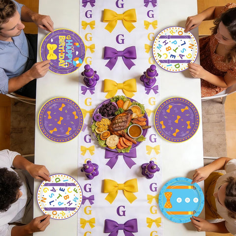 English teacher cartoon themed disposable paper plates 7 inch view 6