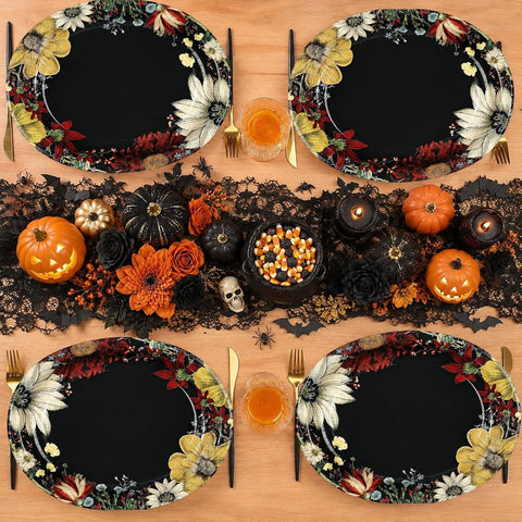 Oval plate holding party food for scale