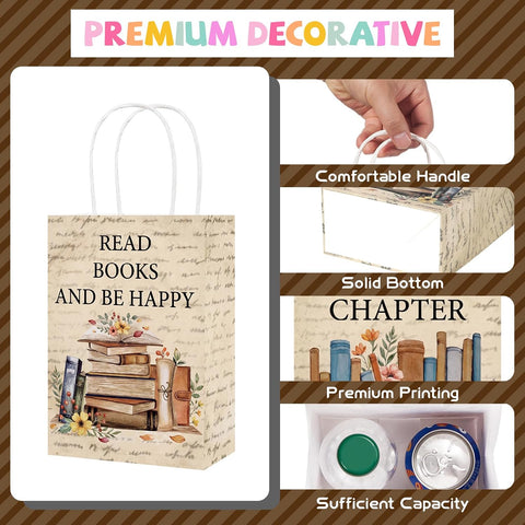 Book themed party favor gift bag 2