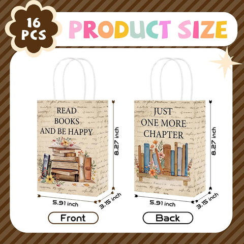 Book themed party favor gift bag 3