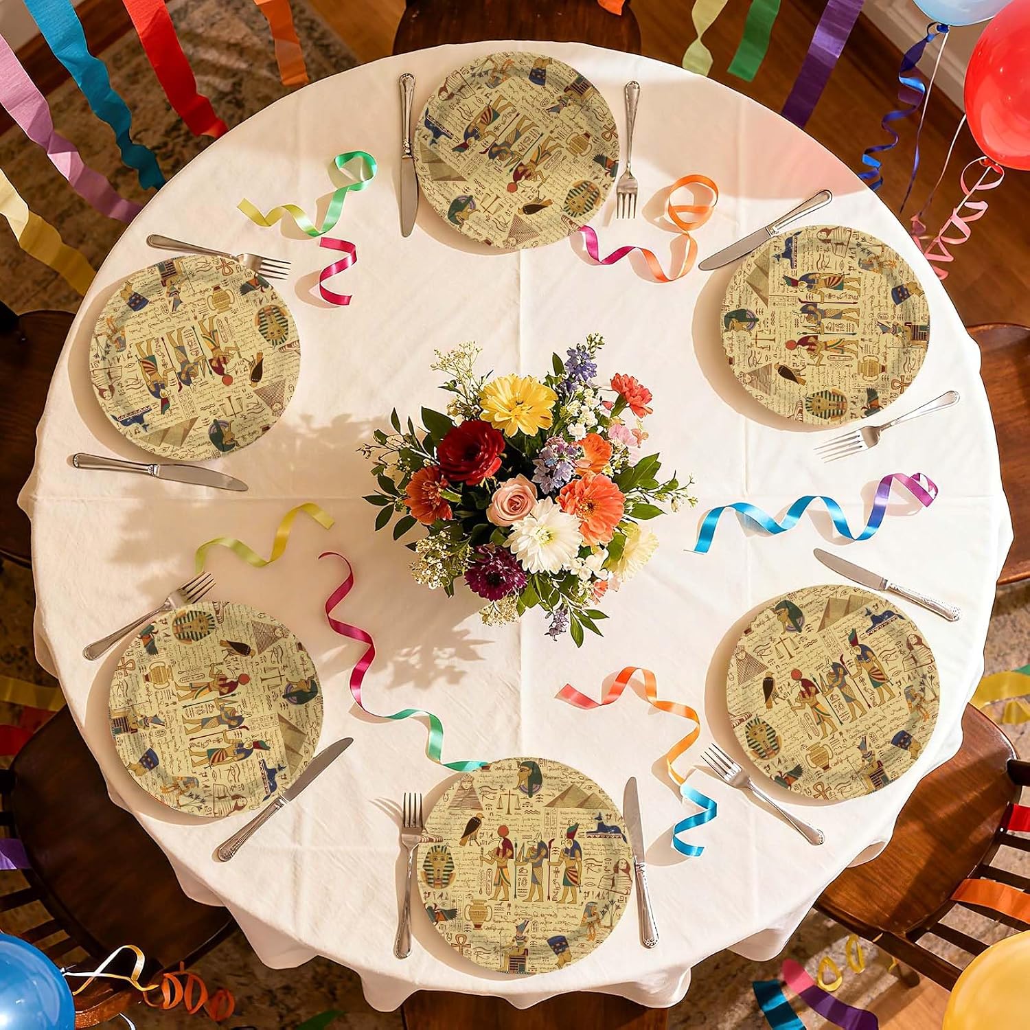 Ancient Egypt disposable plates for a museum or school event