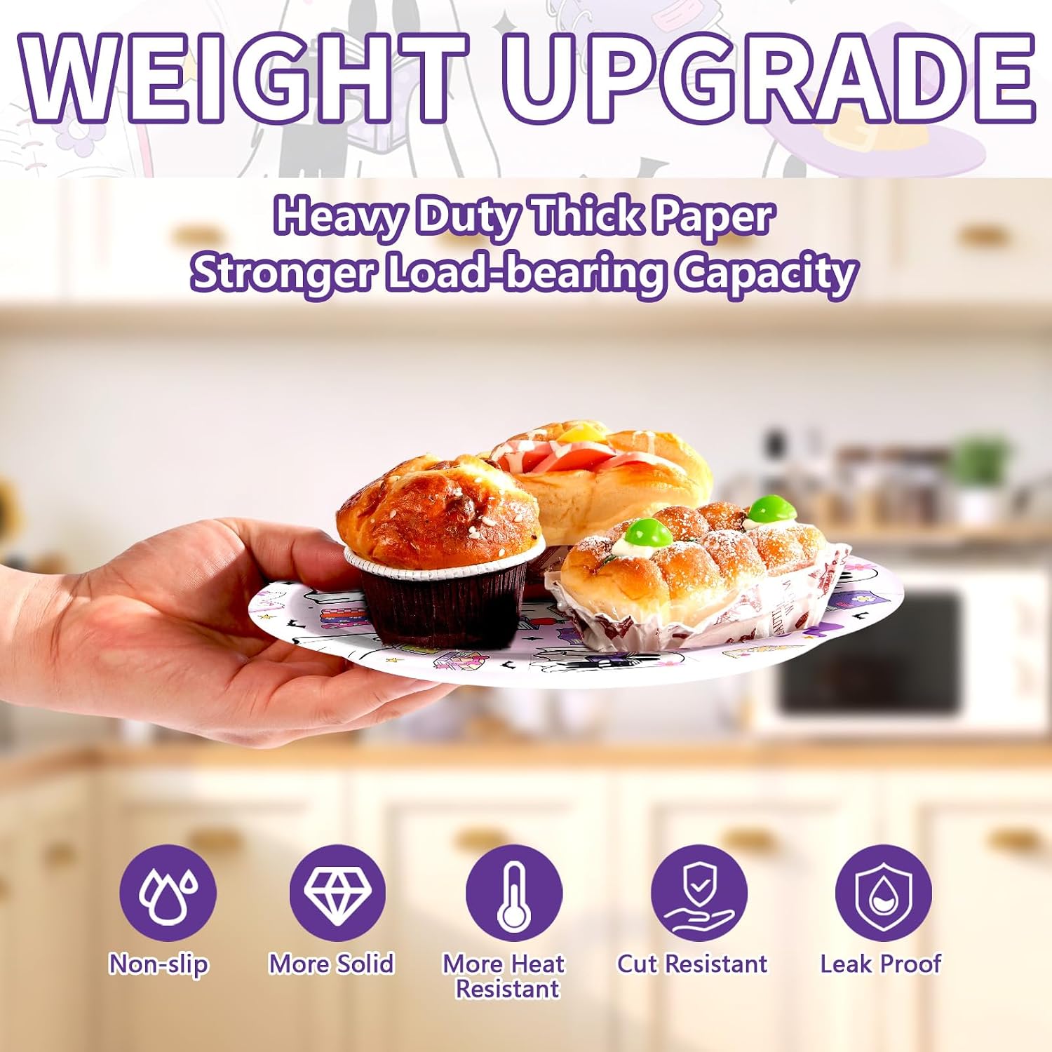 350g weight upgrade of the Halloween ghost reading plates