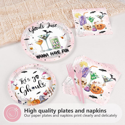 Close up of the Ghouls Just Wanna Have Fun plate design