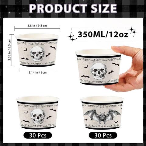 Close up of the bat print cup design