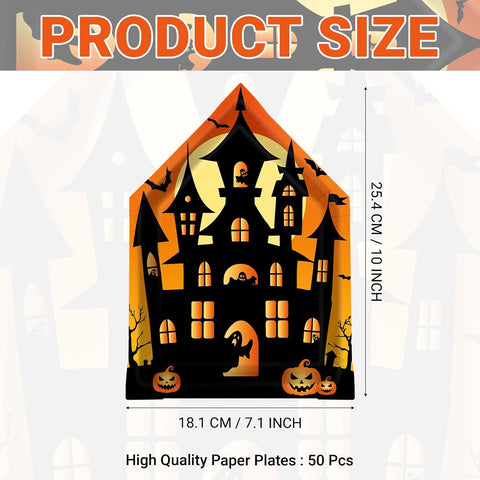 Size reference for the 10 inch castle shaped plate