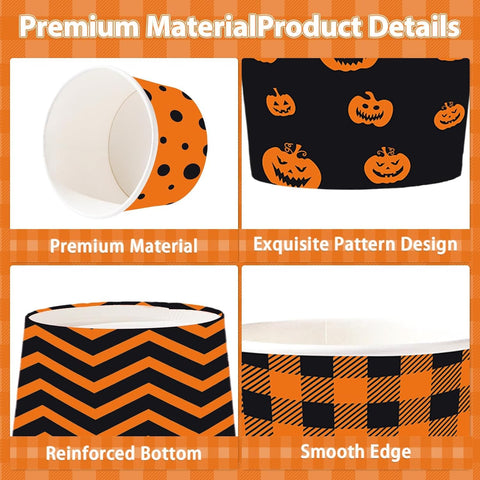 Full pack of 60 Halloween treat snack cups