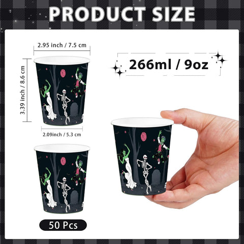 Size reference for the 9oz paper cup