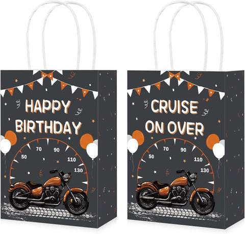 Grencian 16Pcs Motorcycle Birthday Goodie Bags Dirt Bike Party Favors - Grencian