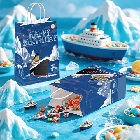 Grencian 16Pcs Nautical Birthday Goodie Bags Cruise Ship Party Favors - Grencian