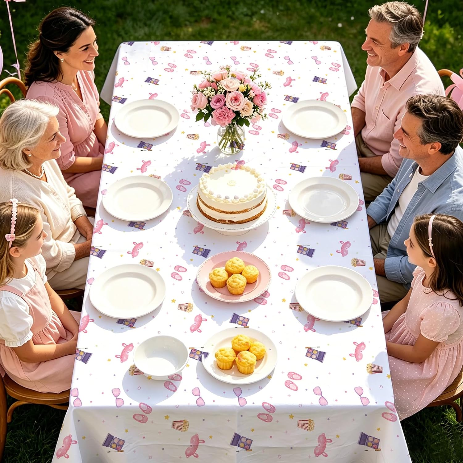 3Pcs Pancakes and Pajamas Tablecloth Pajama Brunch - Grencian