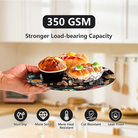 96Pcs Christmas Pancakes and Pajamas Plates Set - Grencian