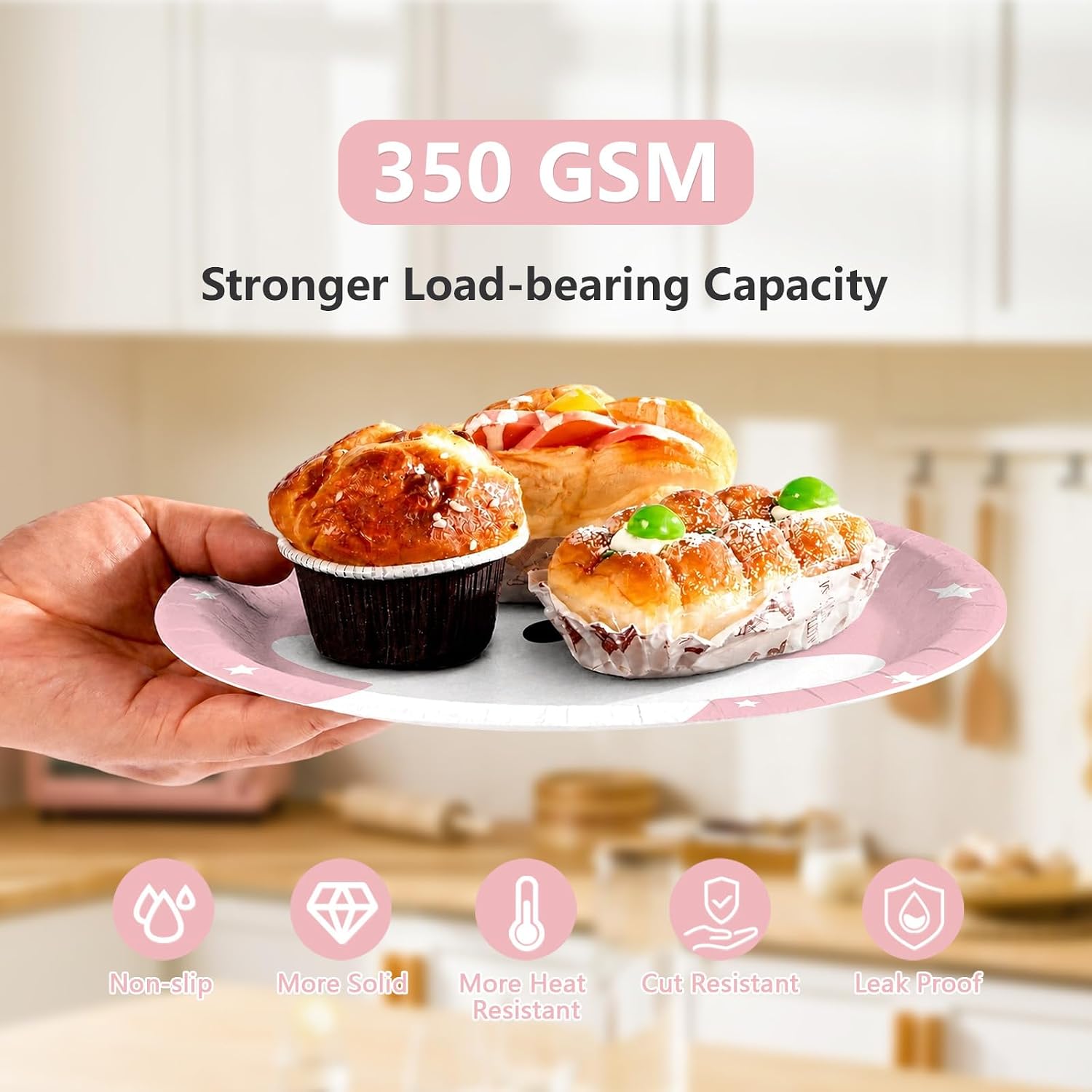 144Pcs Pink Ghost Halloween Tableware Set Serves 24 - Grencian