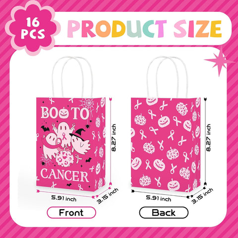 Close up of the BOO TO CANCER bag print
