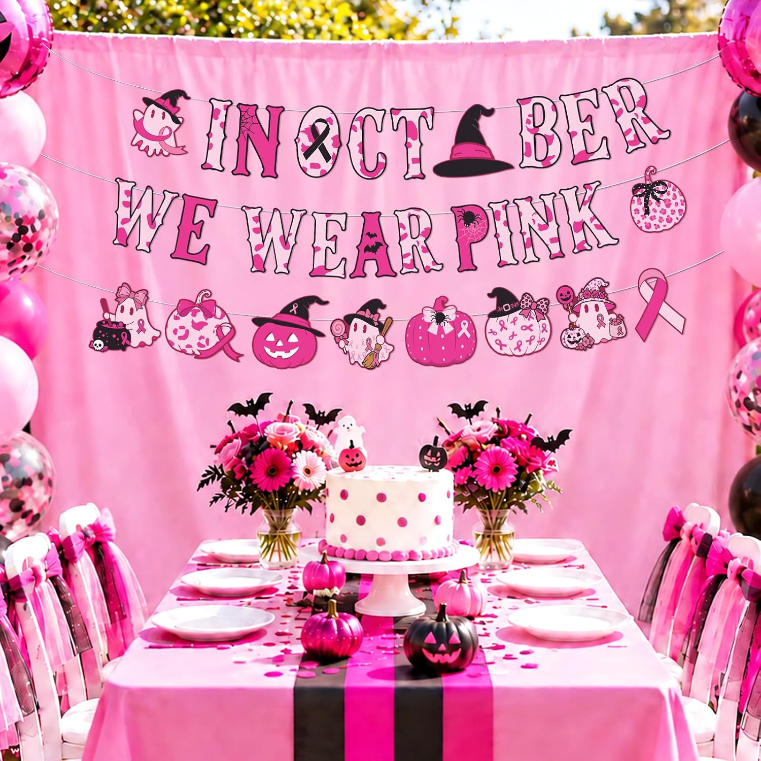 Awareness event styled with the pink banner