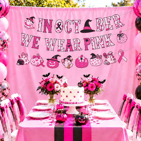 Awareness event styled with the pink banner