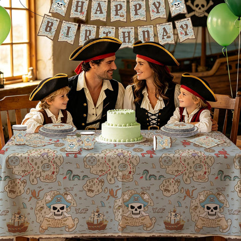 171Pcs Pirate Birthday Party Supplies Serves 24 - Grencian