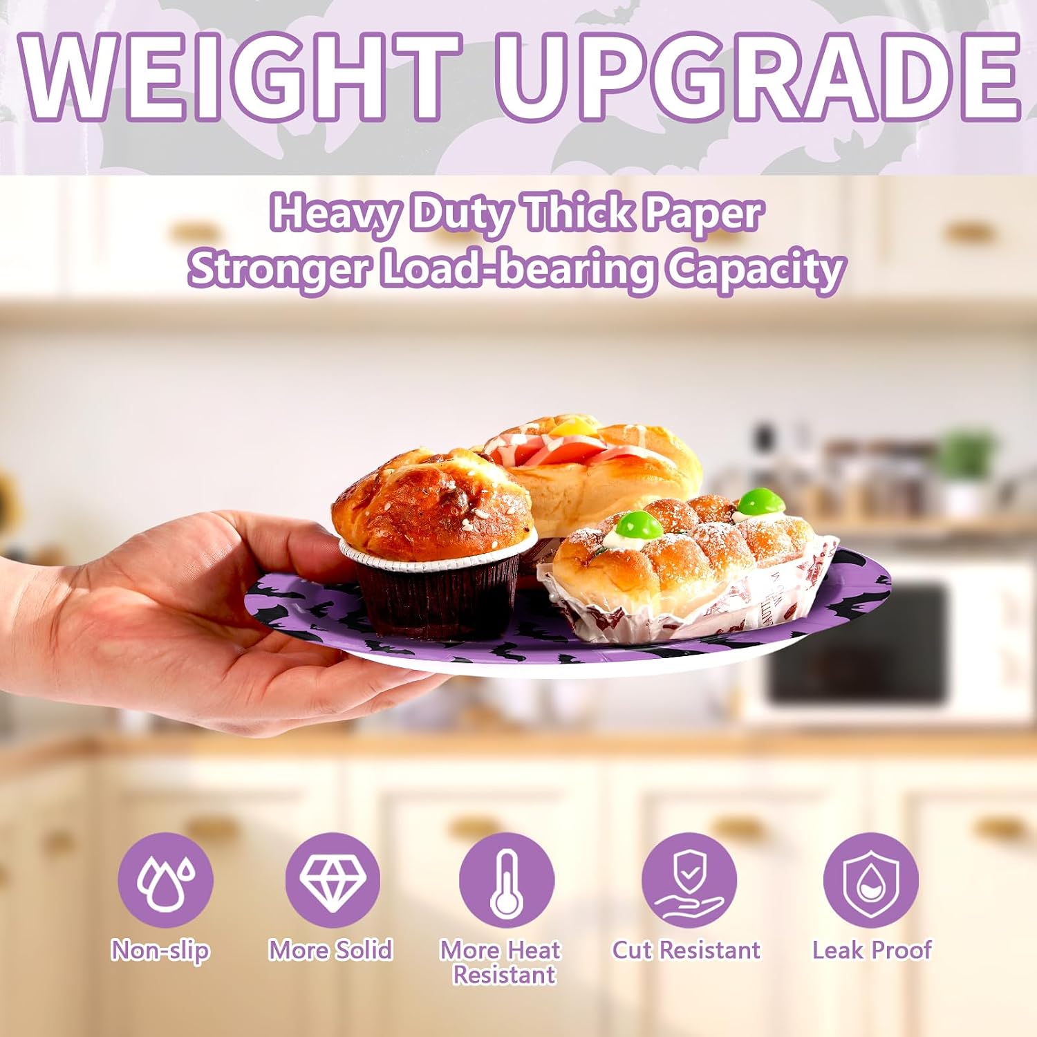Weight upgrade of the 350g purple bat disposable plates