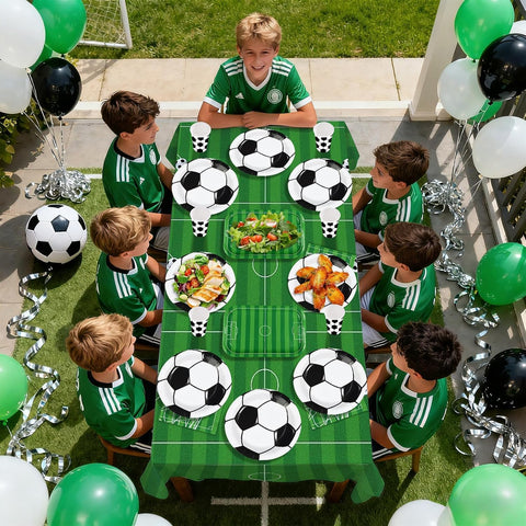 170Pcs Soccer Sports Party Decorations Serves 24 - Grencian