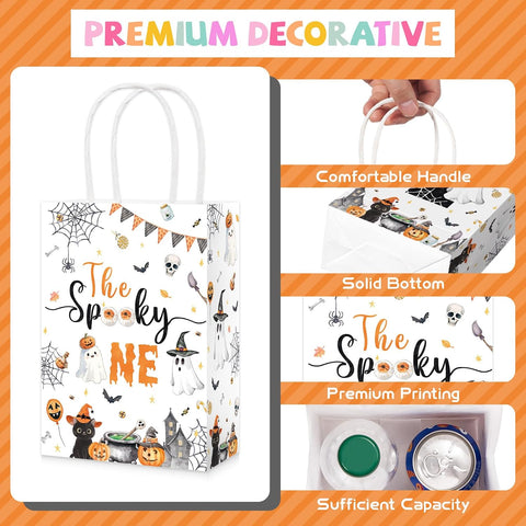 16Pcs The Spooky One 1st Birthday Party Favor Bags - Grencian