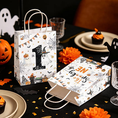 16Pcs The Spooky One 1st Birthday Party Favor Bags - Grencian