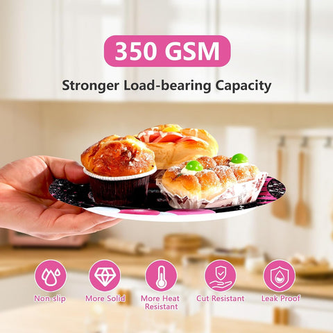 350 GSM heavyweight sweet sixteen plates and napkins