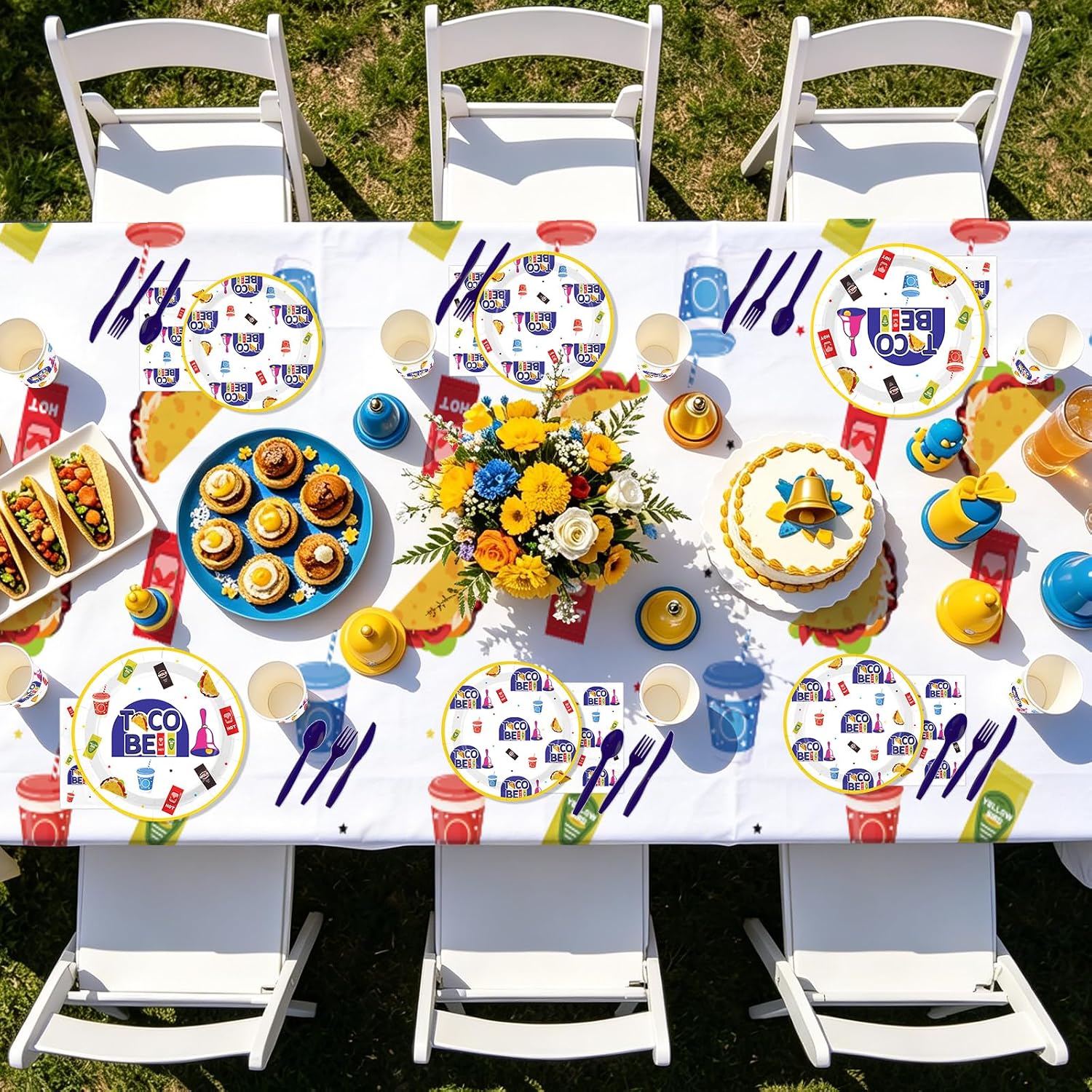 170Pcs Taco Quesadilla Party Supplies Serves 24 - Grencian