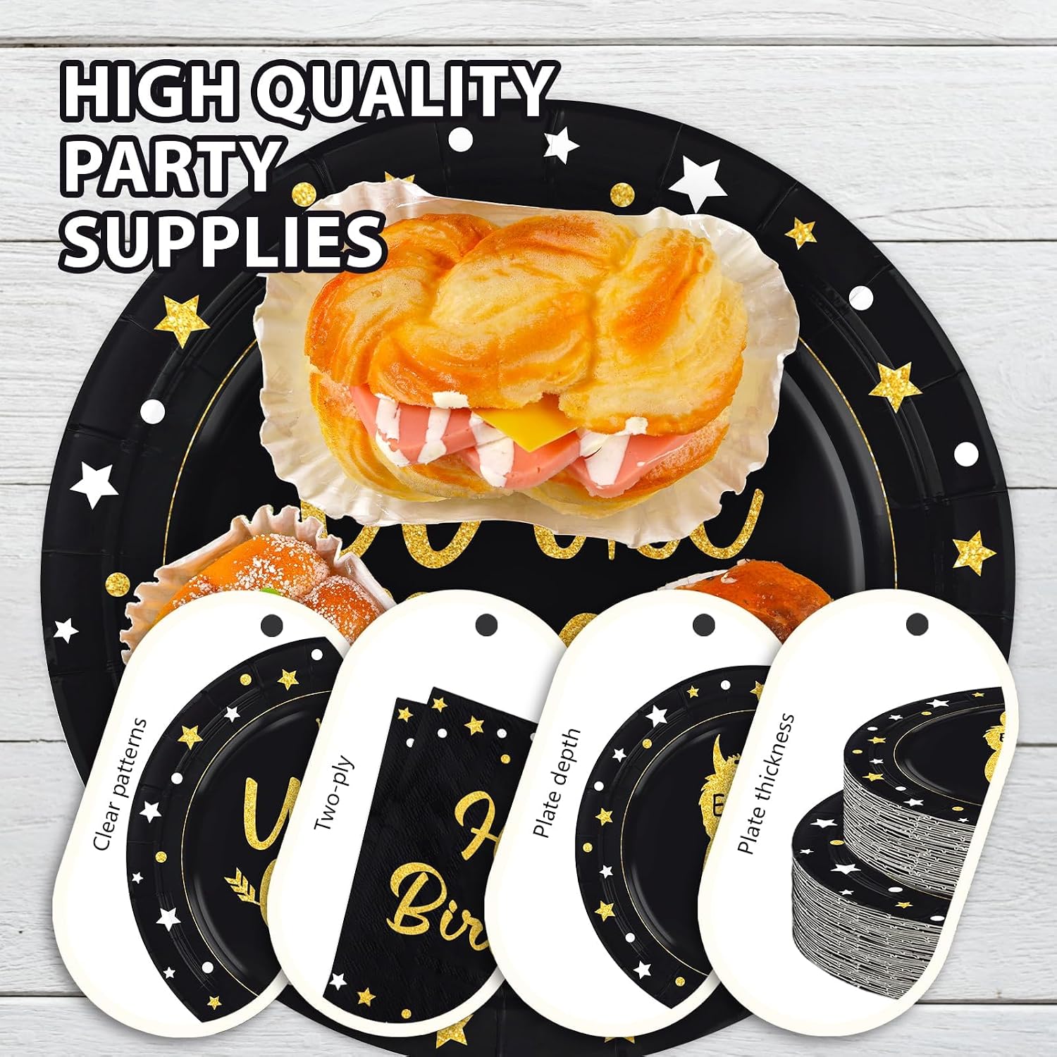 Stack of Where The Wild Things Are themed plates and napkins