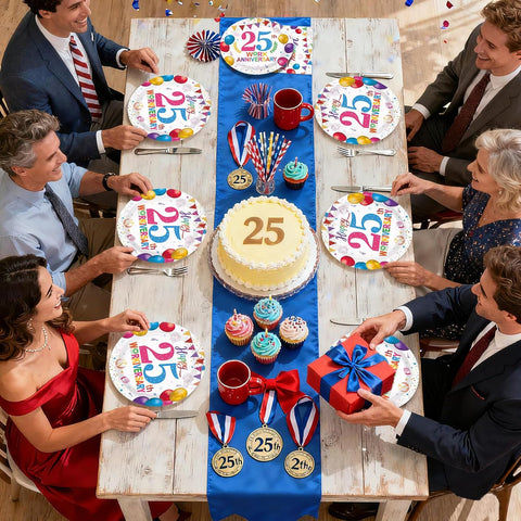 The colorful confetti napkin design