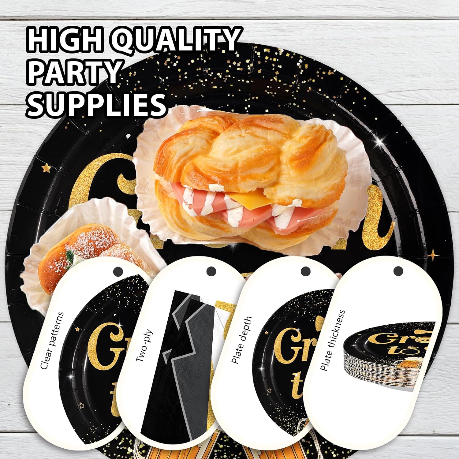 Groom to Be Bachelor Party Plates & Napkins - 96 Pcs image 6