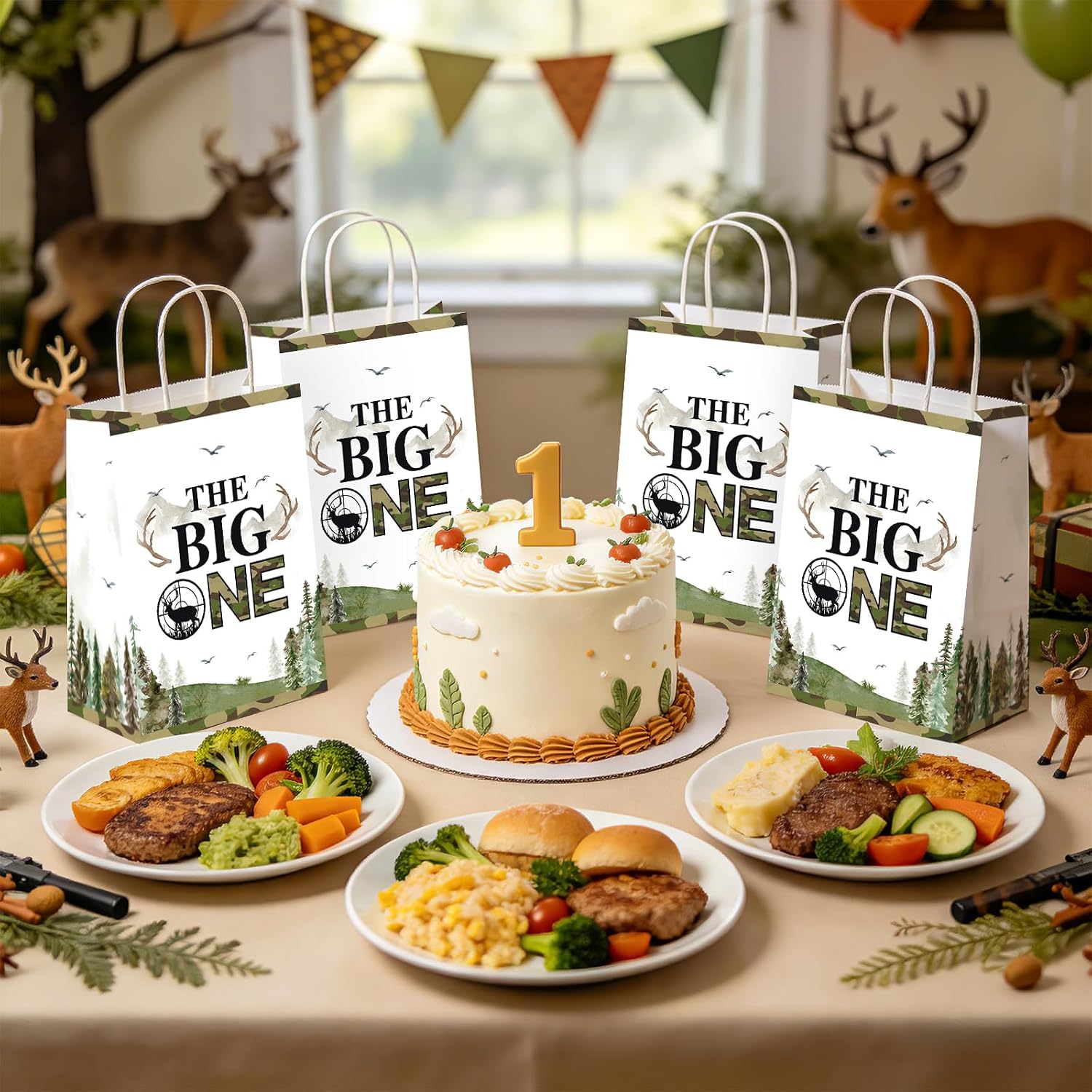 Hunting 1st birthday party supplies goodie bags