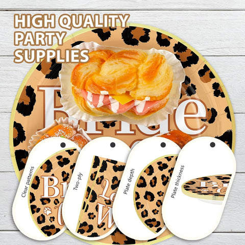 Leopard Print Bachelorette Plates & Napkins - 96 Pcs image 6