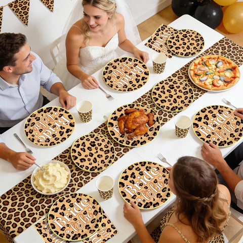 Leopard Print Bachelorette Plates & Napkins - 96 Pcs image 8