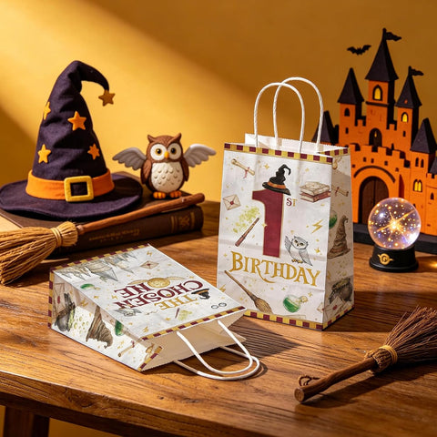 Magical 1st birthday party favor bags 16 pieces