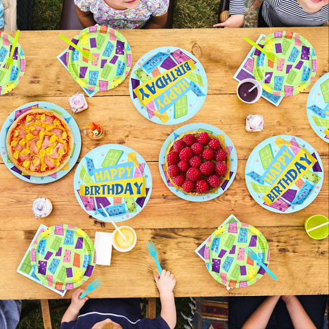 Monster Birthday Plates & Napkins Set - 96 Pcs image 7