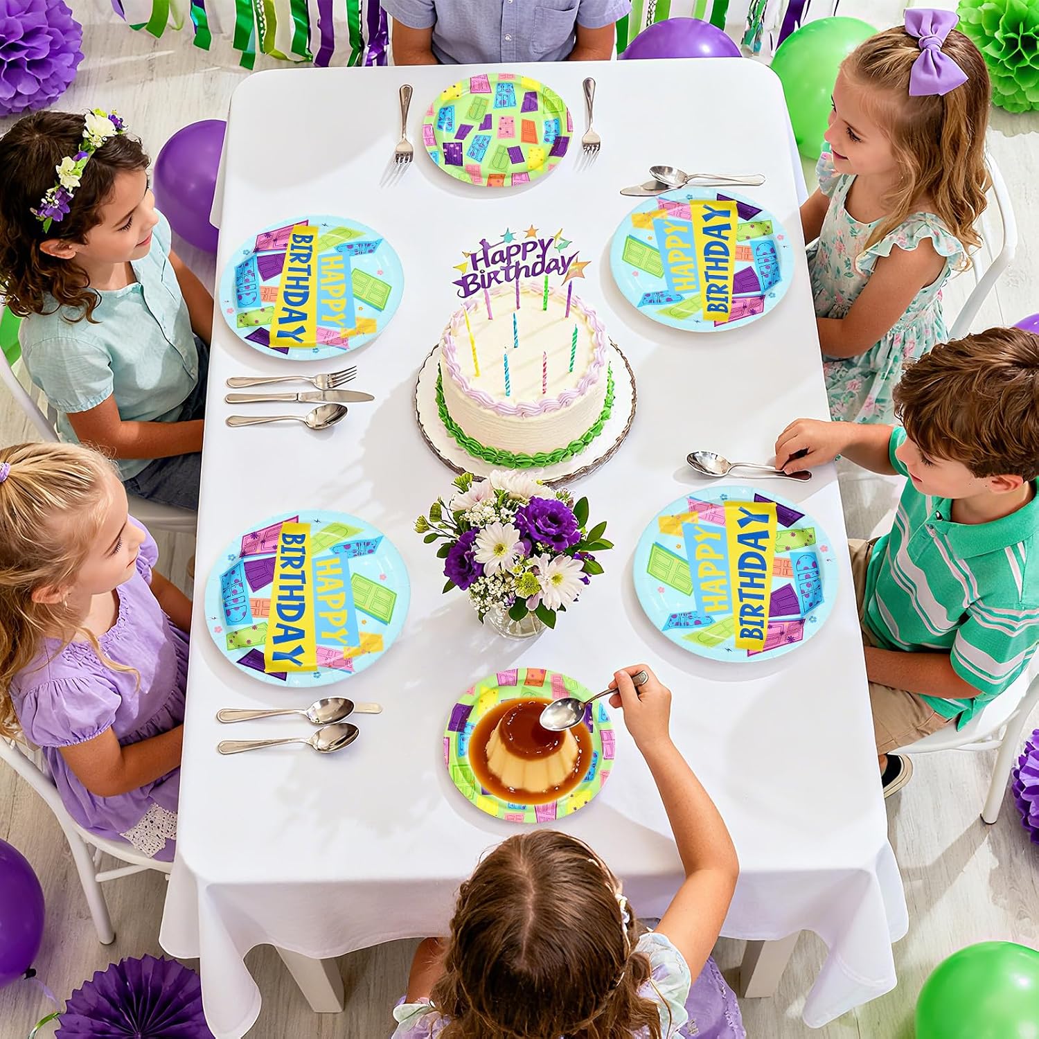 Monster Birthday Plates & Napkins Set - 96 Pcs image 8