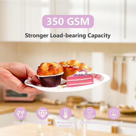 Rainbow Smile Face Birthday Plates & Napkins Set - 96 Pcs image 6