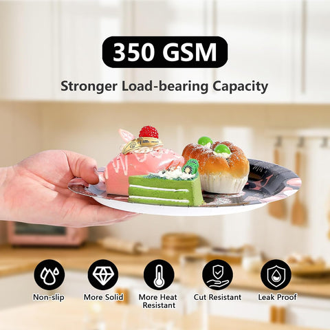 96 Pcs Black Pink 13th Birthday Party Plates and Napkins - Grencian